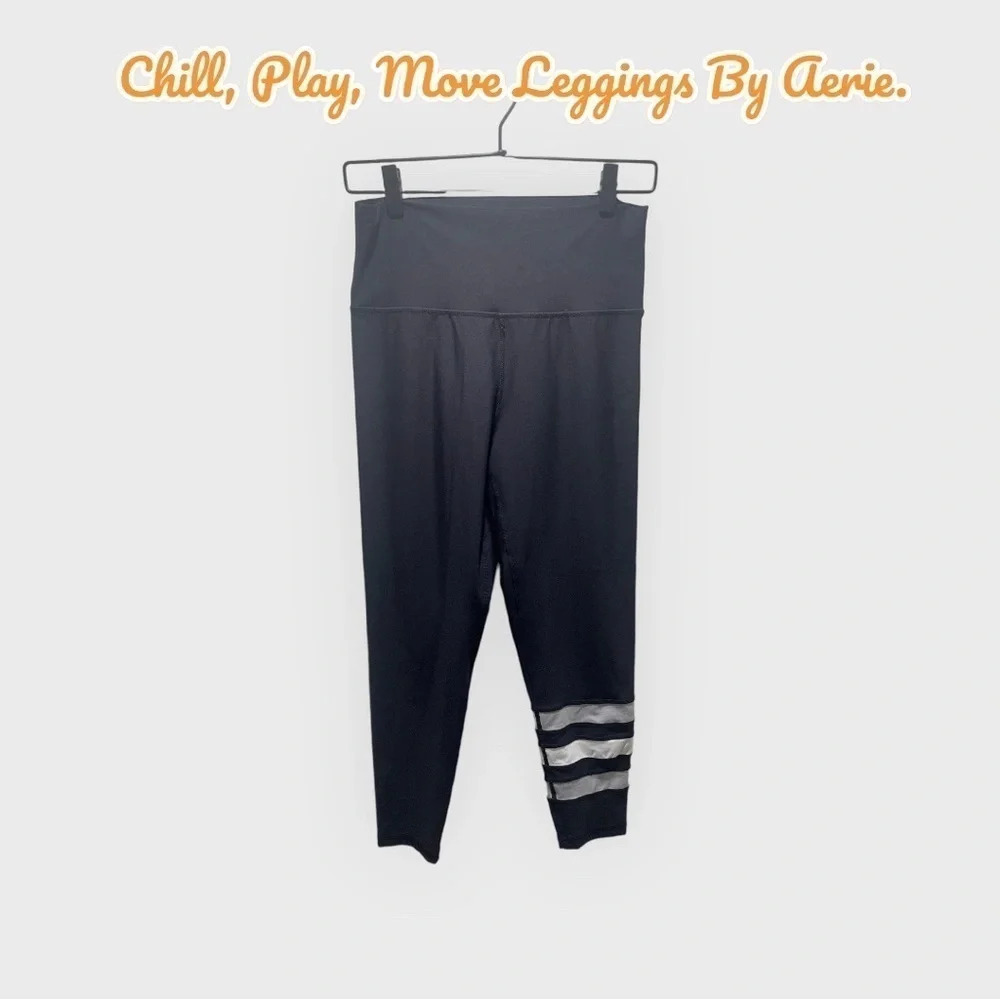 Chill, Play, Move Leggings By Aerie. Size Large, Good Condition